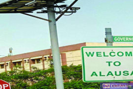 #EndSARS: Protesters Shut Down Alausa Secretariat, Commuters Get Stranded  