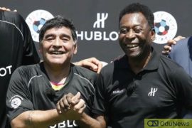 Pele Pays Tribute To Late Argentine Player, Maradona  