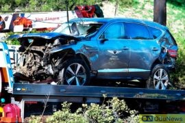 Tiger Woods Suffers Multiple Leg Injures In Car Crash In Los Angeles  