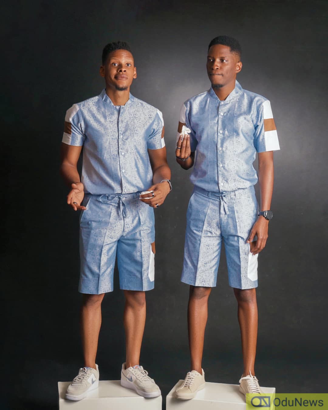 BBNaija's Elozonam And His Twin Bro Recreate Photos From Their Childhood  