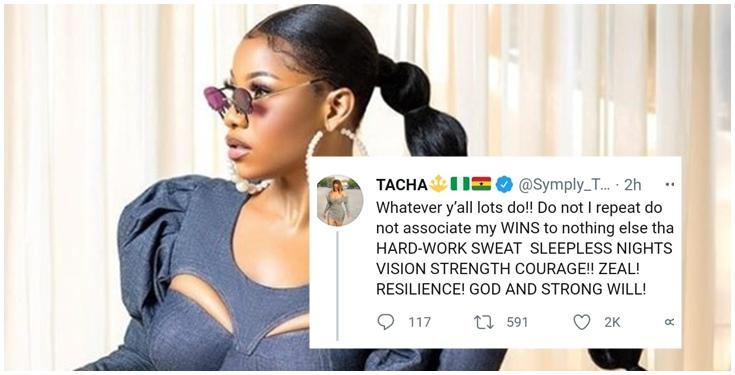 Tacha blasts troll who cited her as example of how easy it is for an 'idiot' to become celebrity