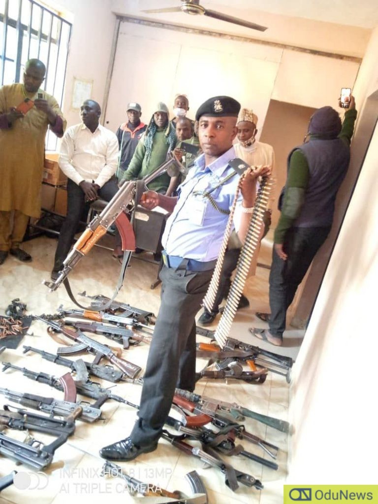 Photos As Bandits Surrender Their Weapons To Katsina State  
