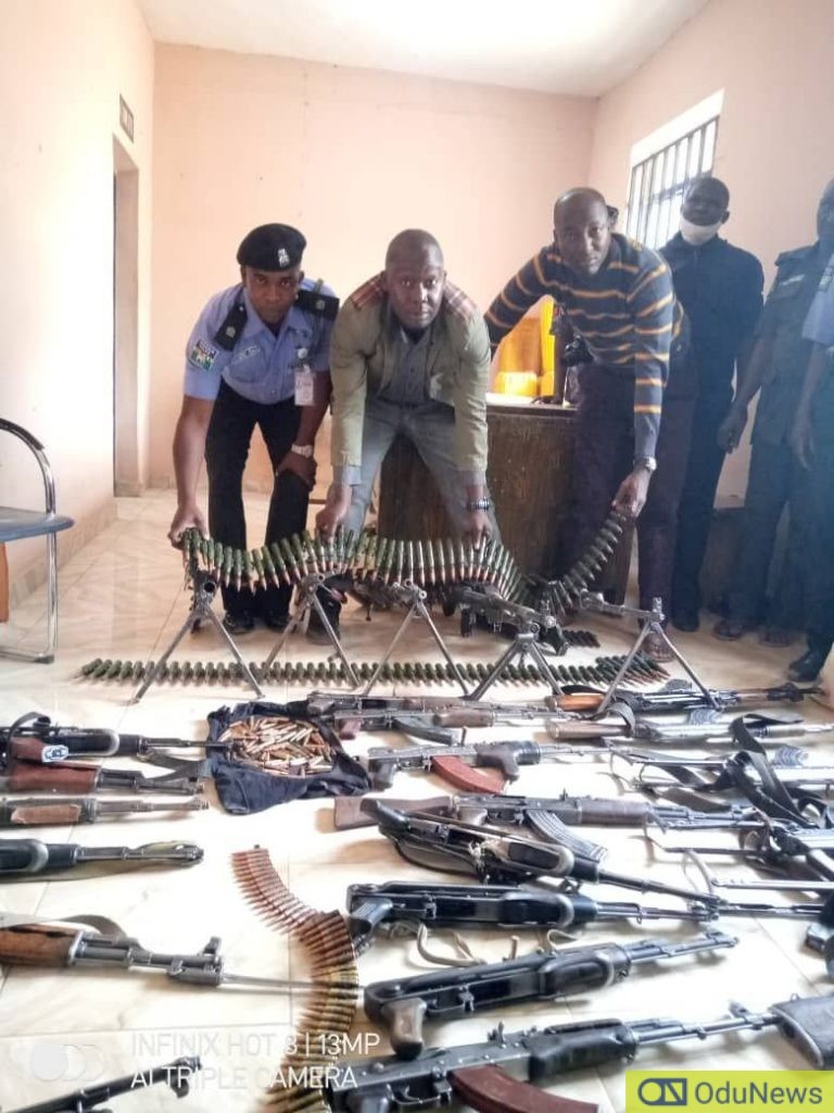 Photos As Bandits Surrender Their Weapons To Katsina State