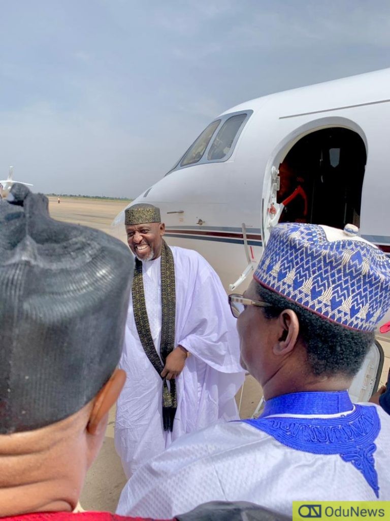 Rochas Okorocha Lands Kano For Coronation Of New Emir [PHOTOS]  