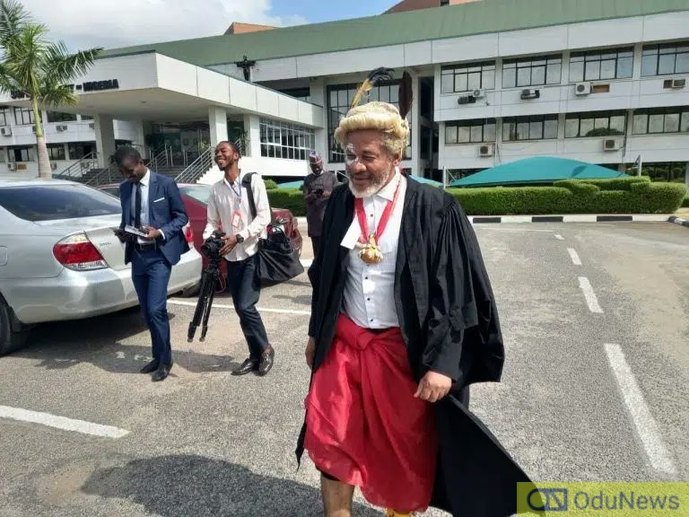 Drama As Lawyer Wears Traditional Worshipper Attire To Supreme Court Proceeding [PHOTOS]  