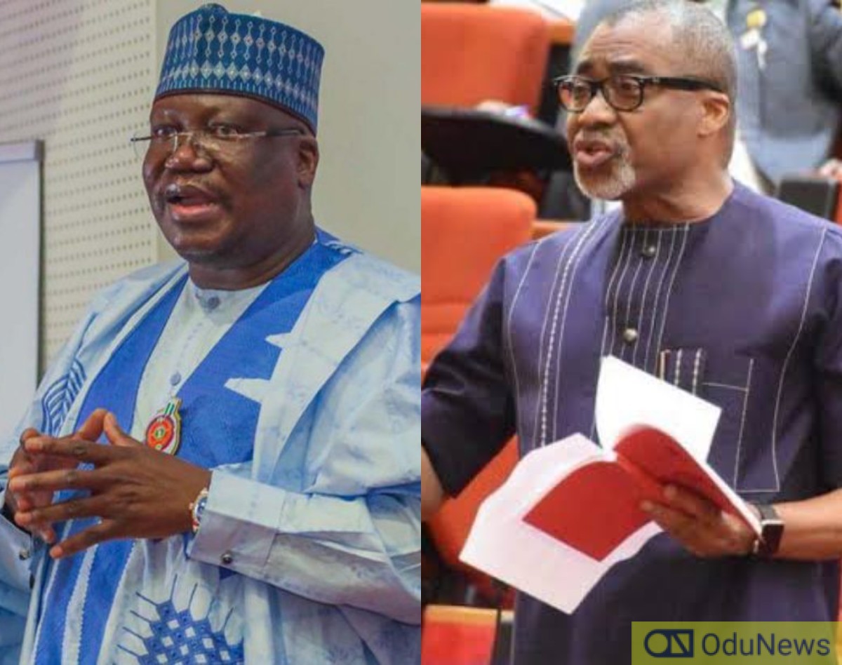 Drama In Senate As Lawan Fails To Come With Abaribe's Resignation Letter  