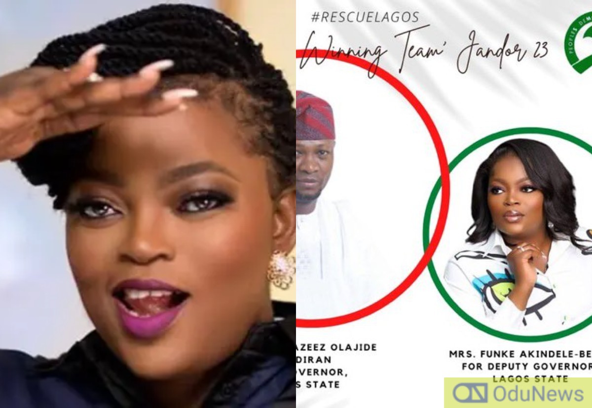 JUST IN: PDP Picks Funke Akindele As Deputy Governorship Candidate In Lagos  