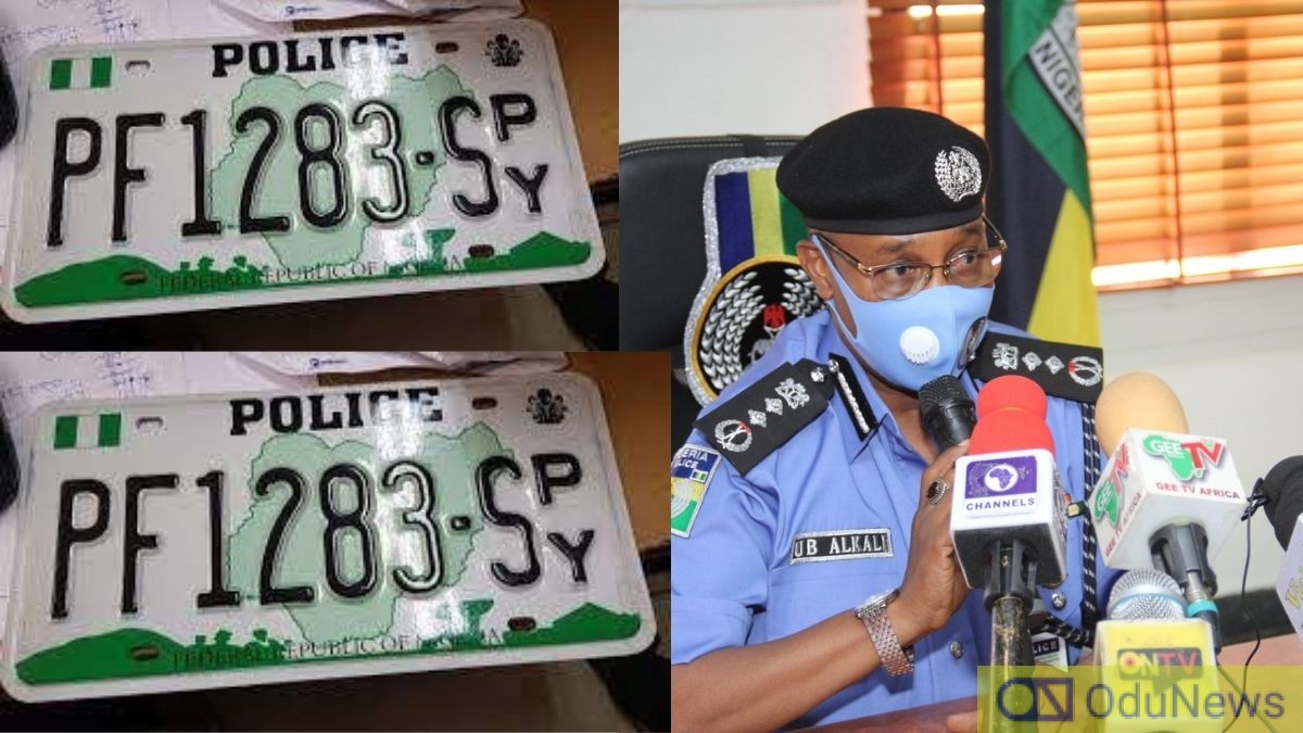 JUST IN: IGP Bans Use Of SPY Number Plates  