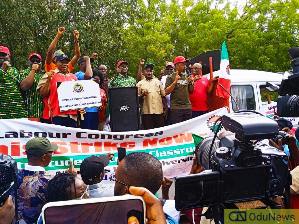 ASUU Strike: NLC Intensifies Protest, Storms National Assembly Building  