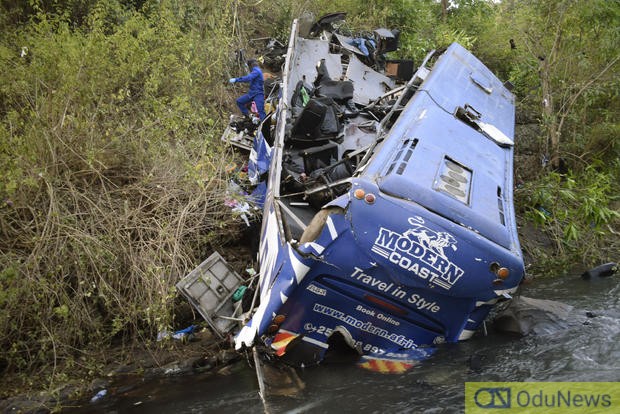 Accident: 34 Dead As Kenyan Bus Plunges Into River  