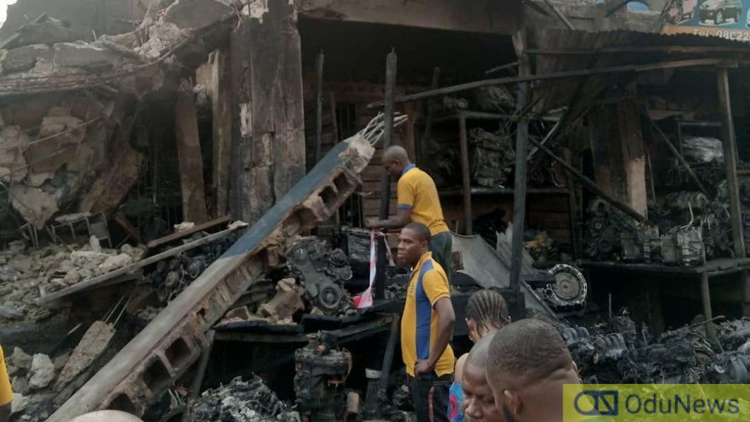 JUST IN: Fire Razes Bashorun In Ibadan  