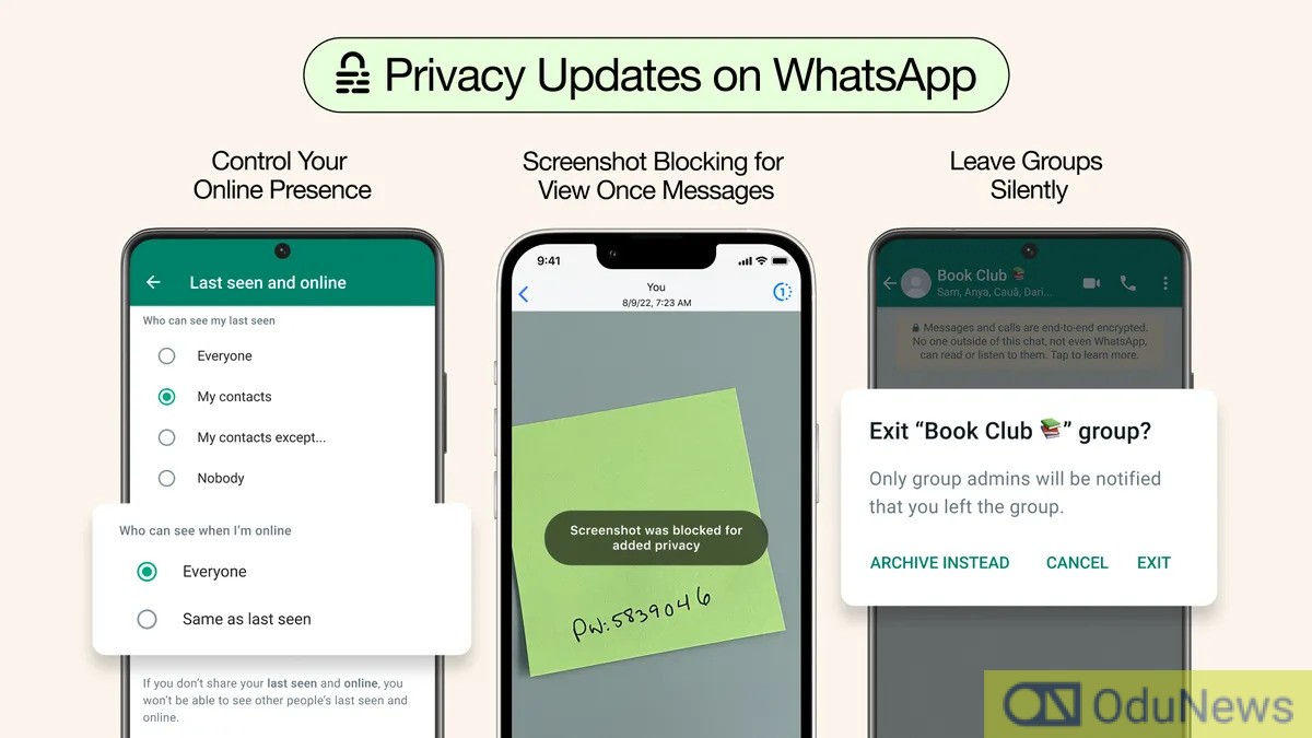 WhatsApp Unveils New Privacy Features Where Users Can Now Prevent Screenshots, Leave Group Chats Silently Amongst Others  