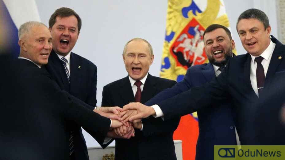 Putin Formally Takes Over Four Ukrainian Regions