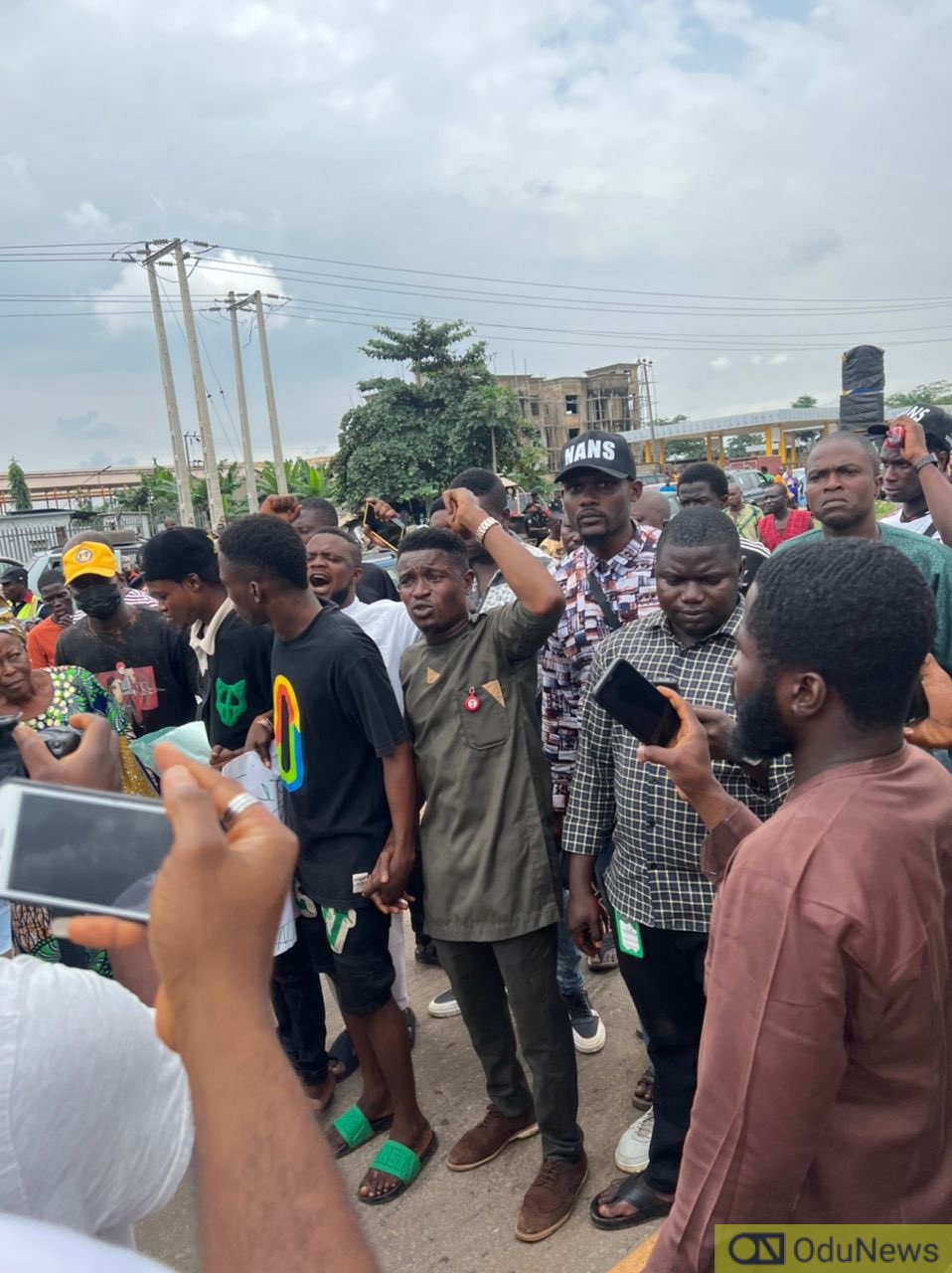 ASUU Strike: NANS Protests At Lagos Airport  