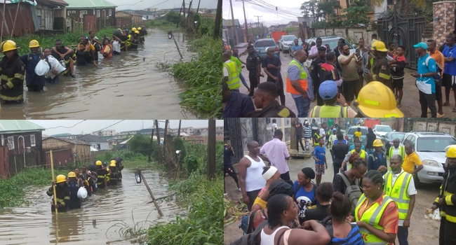 NEMA Rescues Nine Victims From Sinking Building In Lagos  