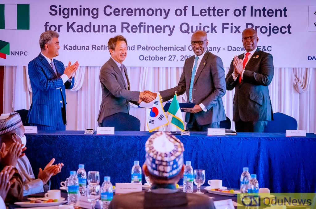 Kaduna Refinery: NNPC Ltd Signs MoU With South Korean Firm, Daewoo  