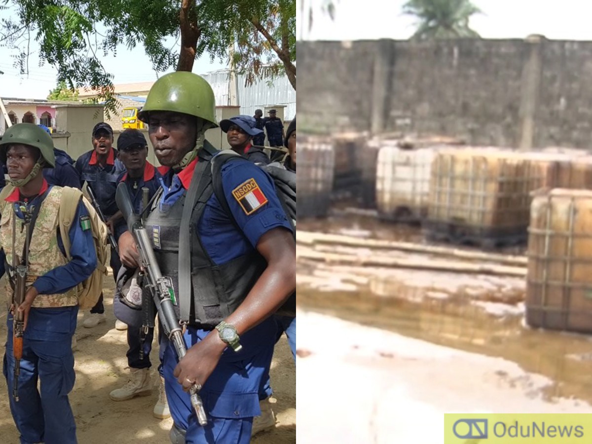 NSCDC Uncovers Vast Dump Site For Stolen Crude Oil In Rivers  