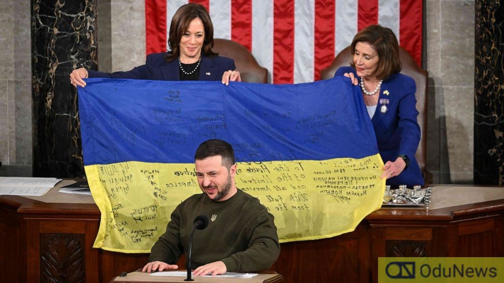 Zelensky Addresses US Congress, Insists Ukraine "Will Never Surrender" To Russia