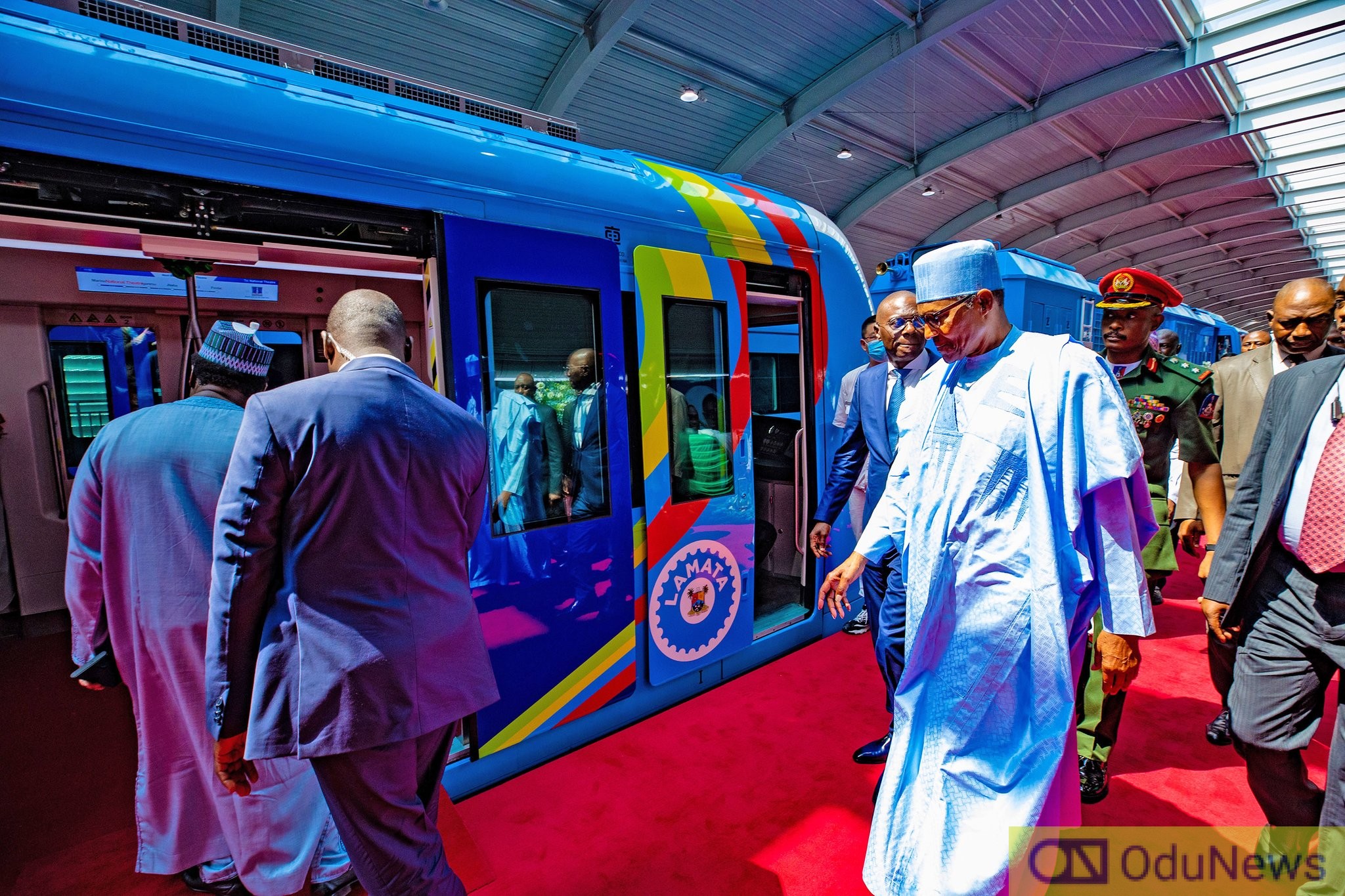 Buhari Commissions Lagos Blue Rail Line  