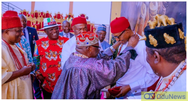 Imo Monarchs Honour Buhari With Traditional Title  