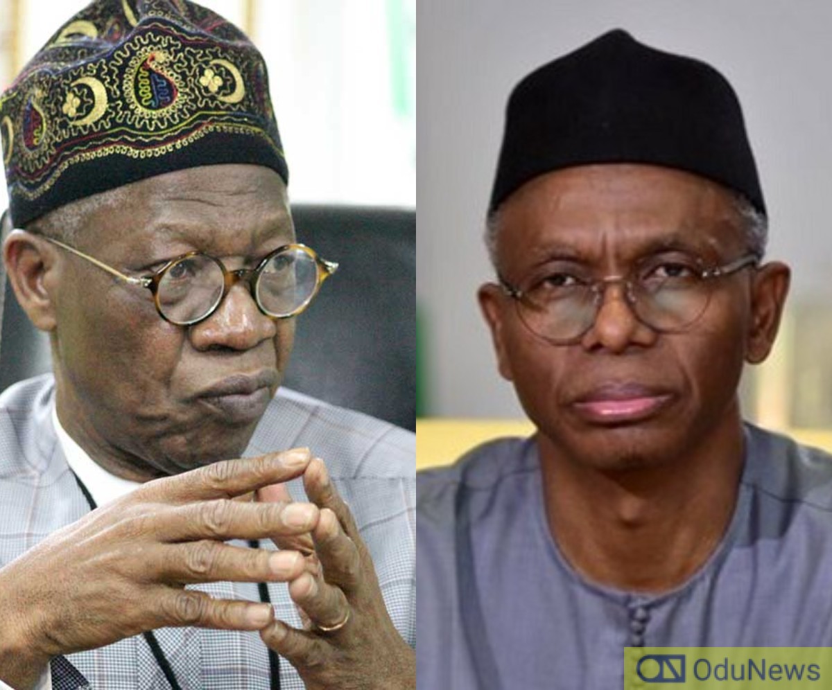 Lai Mohammed Tackles El-Rufai Over Claims Of Sabotage Against Tinubu  
