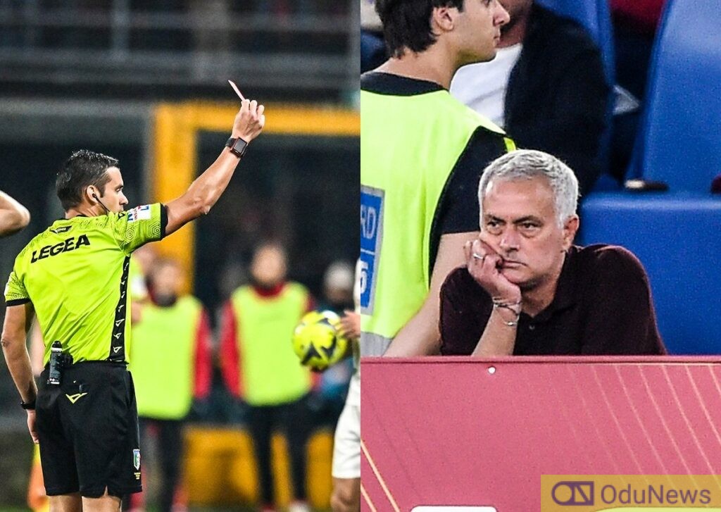 Jose Mourinho sent off as Roma loses to Cremonese in Serie A