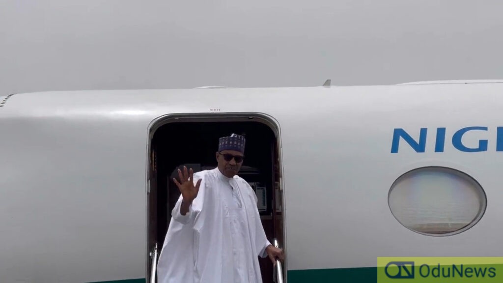 Former Nigerian President Muhammadu Buhari Departs Abuja for Hometown  