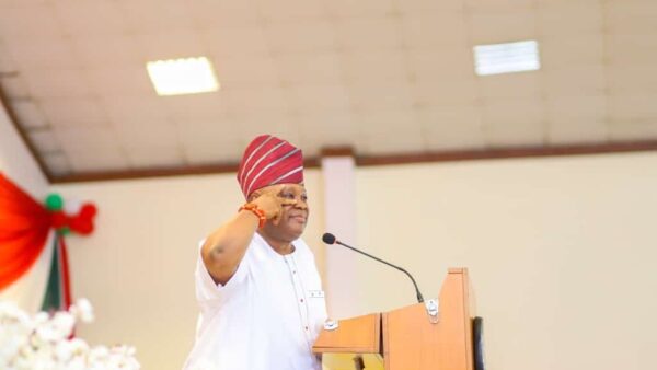 Basiru Says No Seat Was Reserved For Adeleke At Eid Ground