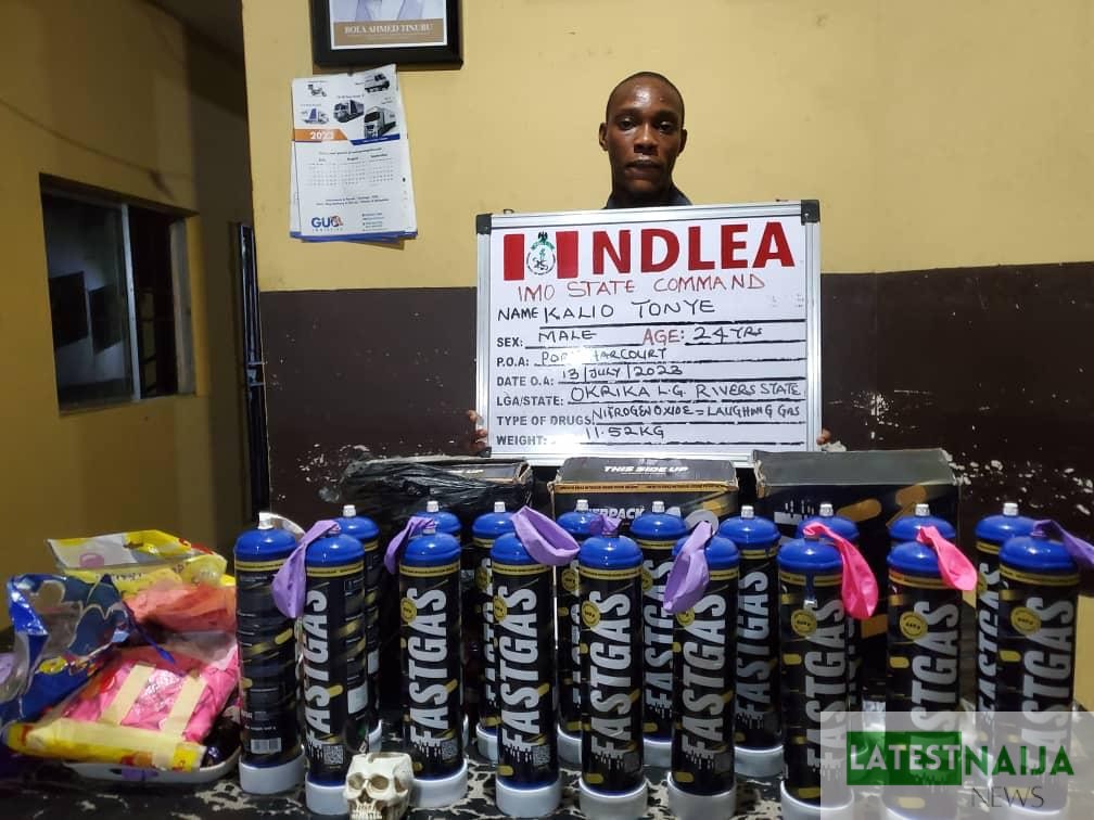 NDLEA Seizes 64,863kg ‘Laughing Gas’ In Lagos, Imo  