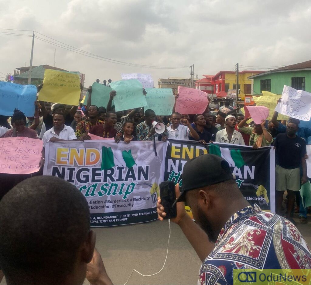 Hundreds Rally in Ibadan to Demand Action from President Tinubu on Insecurity and Hunger  