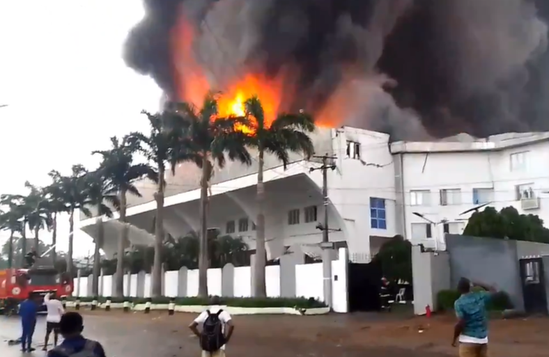 Fire Ravages Christ Embassy HQ in Lagos, No Casualties