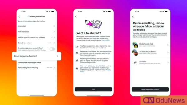 Instagram to Roll Out Global Feature Allowing Users to Refresh Content Recommendations