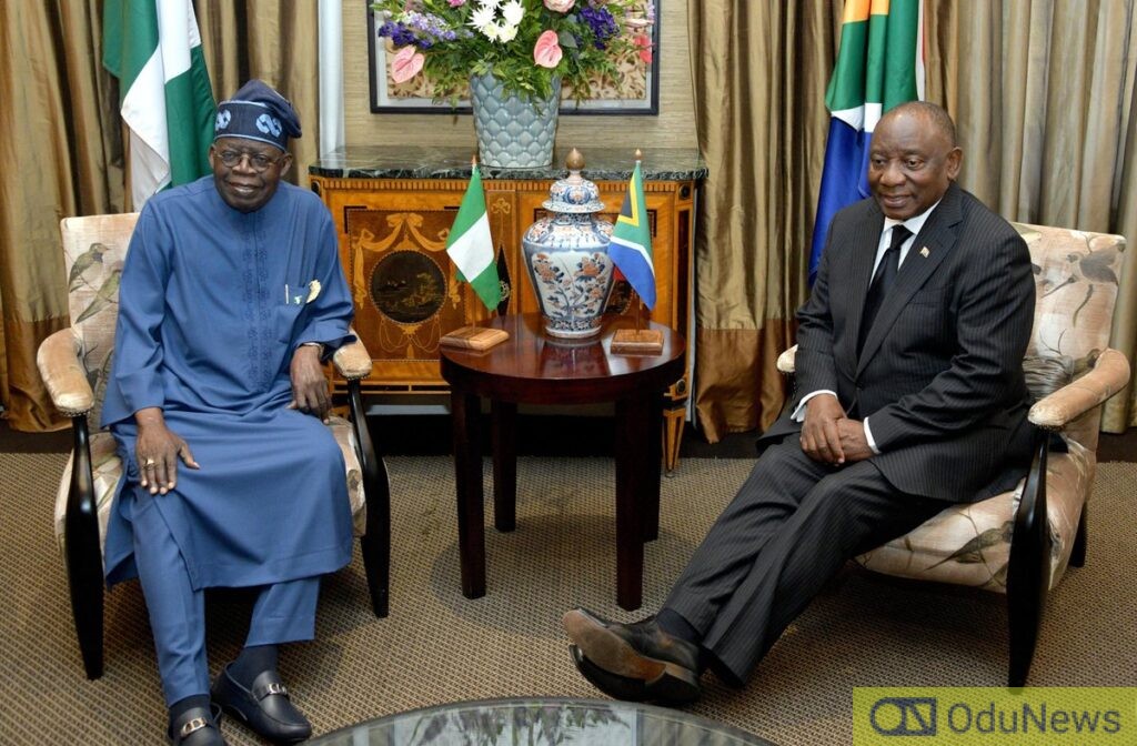 President Tinubu Arrives in South Africa for Nigeria-South Africa Bi-National Commission  