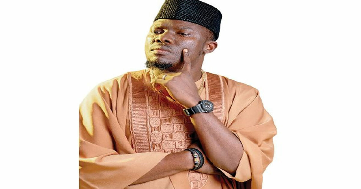 Nigerian comedian performing on stage