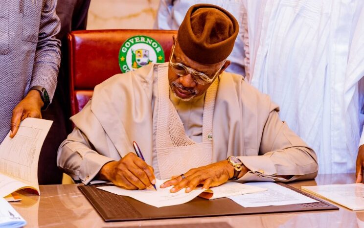 Nigerian government office workers commuting transport