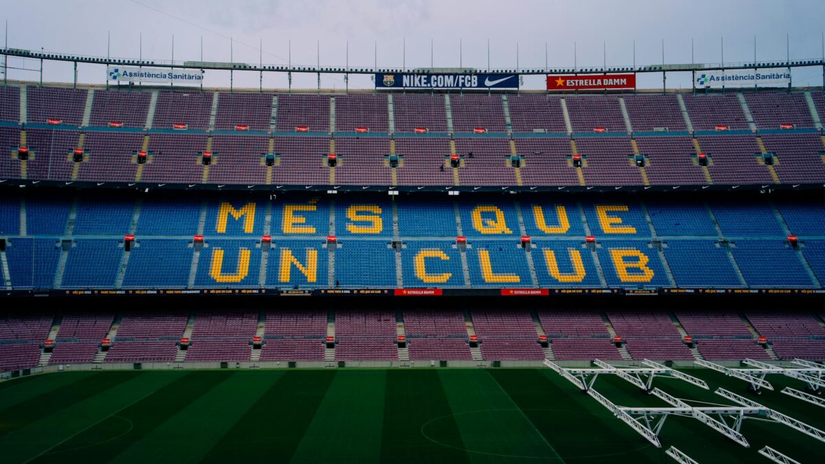 football soccer Barcelona stadium match