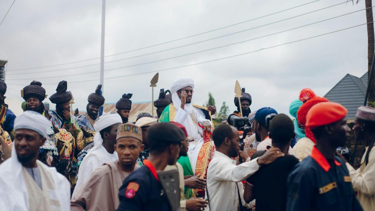 Nigerian traditional ruler chieftaincy ceremony