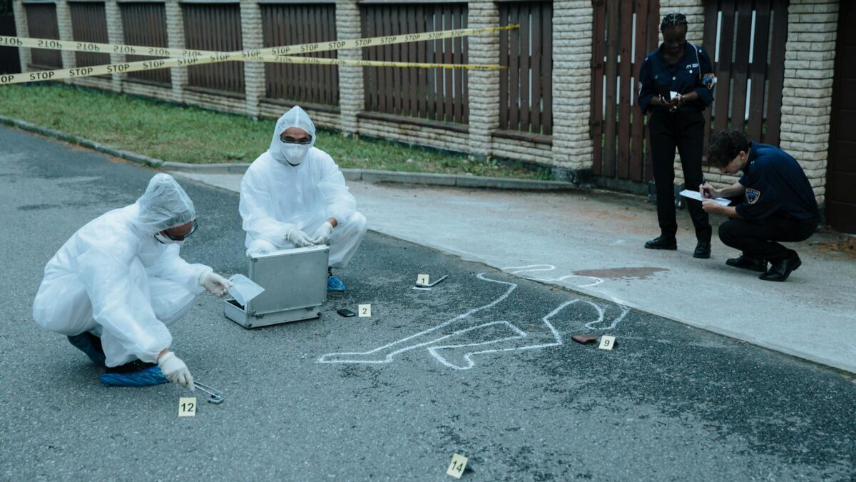 police raid crime scene investigation