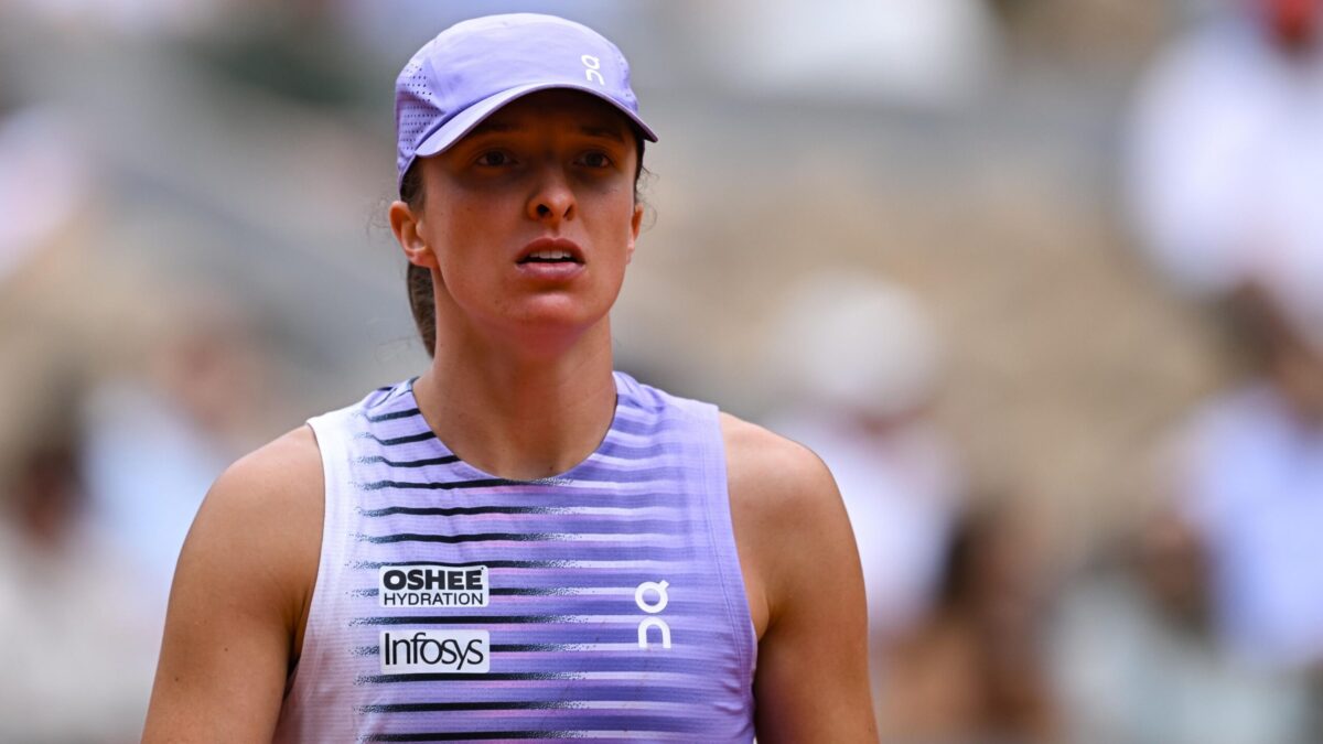 tennis player on clay court